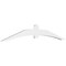 Ekena Millwork Archdale Architectural Grade PVC Gable Bracket, 96"W x 16"H x 2"D x 6"F, 4/12 Pitch GBP096X16X0206ARC00 - alternate 1